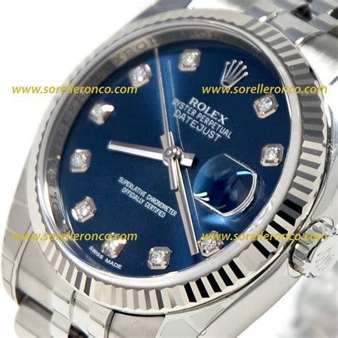 rolex datejust donna quadrante blu|Rolex Datejust italia.